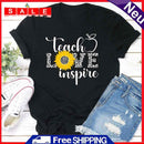 Teacher Love Inspire Tea T-Shirt -06743 XXXL-Black