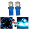 1 Pair 12V Car License Plate Reading Lamp T10 W5W 5SMD LED Bulb Auto Width Light