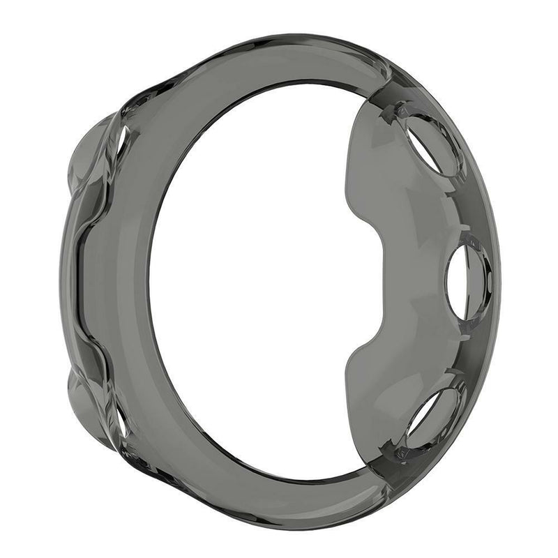 Soft Transparent TPU Case for Garmin Forerunner 45 Protector Cover (Black)