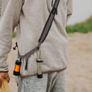 Polyester Camping Straps Multiple Metal Hanging Loop Design (Light Coffee)