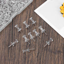 Reusable Plastic Drawing Pins Stationery Supplies Push Pins Clear Push Pins