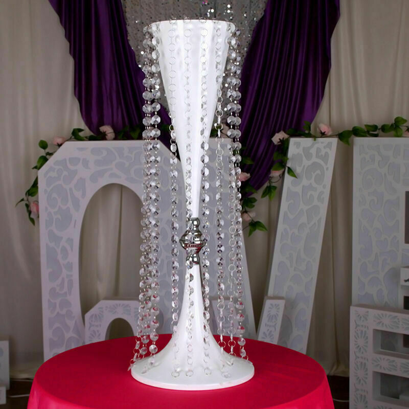 Crystal Acrylic Clear Bead Chandelier Garland Hanging G6C3 3.3 FT Decor W1A6