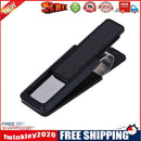 Double Sided Carbon Fiber Stainless Steel Alloy Purse Card Clip (Black)