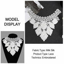 Lace Fabric Applique Embroidery Collar Neckline Accessories Embroidered Lace