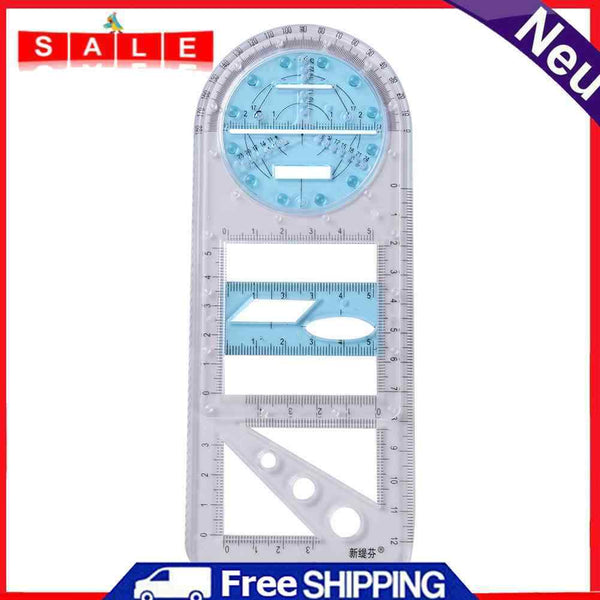 Mathematical Stereo Geometry Template Geometric Drawing Ruler for School Office