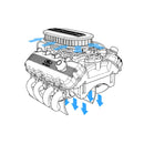 V8 F76 Motor Engine Fan Cooler for 1/10 Traxxas TRX4 TRX6 G500 SCX10 D90 RC