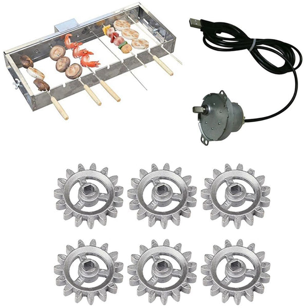 Electric Motor Gears BBQ Roast Bracket Grill Motor Barbecue Motor Rotary Frame