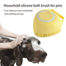 Soft Pet Dog Bath Shower Shampoo Brush SPA Massage Clean Scrubber (Yellow) Newly
