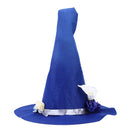Halloween Party Felt Witch Hat Adjustable Party Witch Hat Prop (Blue) Newly
