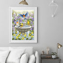 5D DIY Full Drill Diamond Painting Discussion Birds Embroidery Craft Needlework
