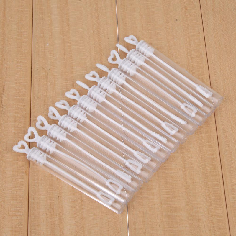 100pcs Wand Tube Bubble Maker Soap Bottles Love Heart Stick Children Party