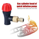 Bike Inflator CO2 Portable Valve Head Adapter for Bicycle Road MTB Tire Pump