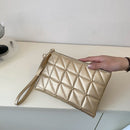 Fashion Solid Womens Clutch Bag Rivet Leather Female PU Clutch Evening Handbag