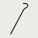 4pcs Tent Pegs with Hooks Garden Stakes Ground Nail for Awning Canopy (Blac