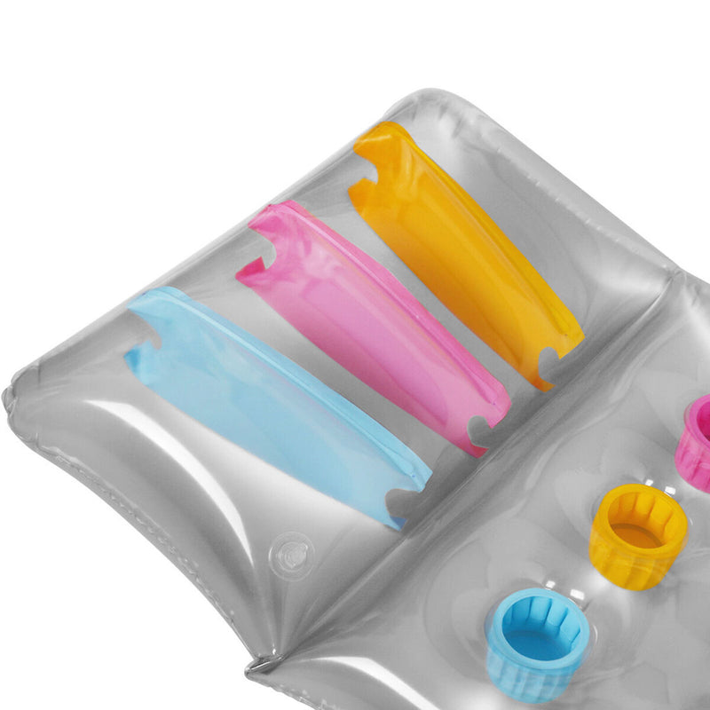 Inflatable Summer Pool Lounge with Cup Holes Water Floating Lounge (Color)