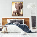 DIY Hand Painted Paint By Numbers Oil Canvas Pictures Elephant Kit for Room