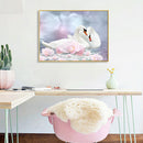 5D DIY Diamond Painting Kits Full Round Drill Lake Swans Picture Craft Decor