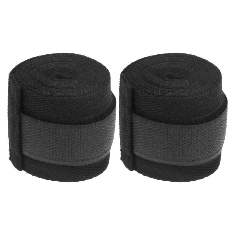 2pair2.5m Sports Cotton Kick Boxing Bandage Sanda Wrist Hand Gloves (White)