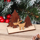 Gift Wooden Assembled Elk Ornaments Elk Pendant Elk Craft Wooden Elk Tree