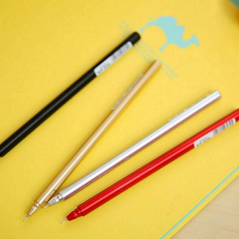 Metal Gel Pen Student Office School Stationery Ballpoint I2A8 Color Random L9Z1