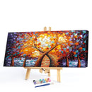 Flower Tree by Lake Oil Paint By Numbers Kits Picture Wall DIY Home Decorat