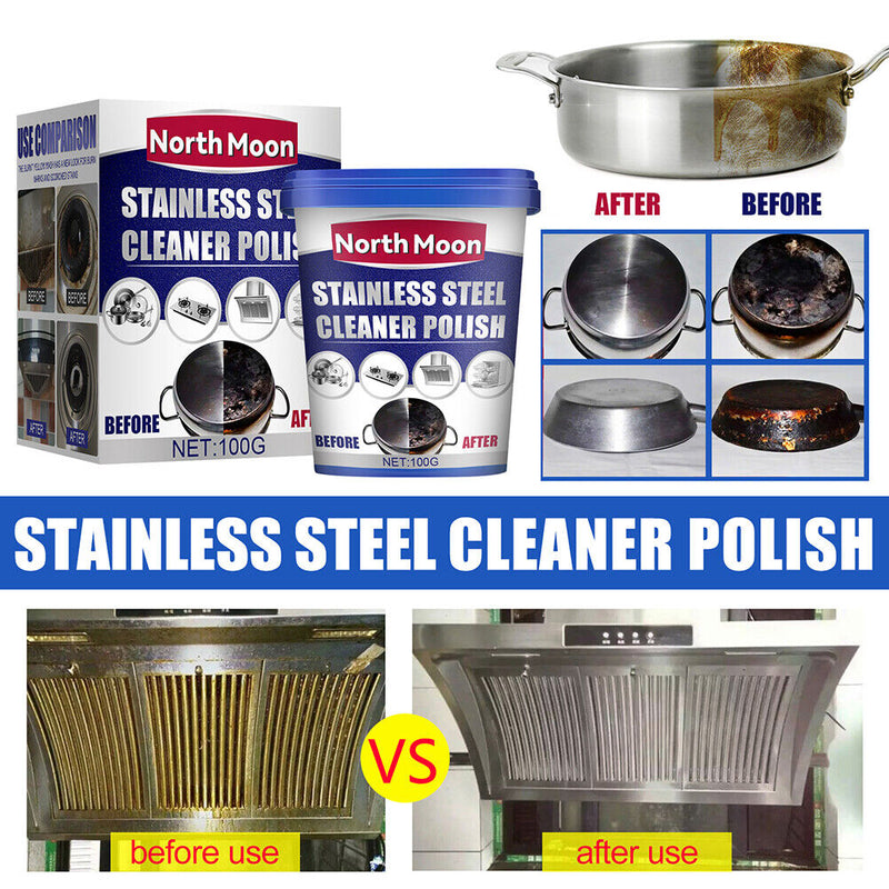Powerful Stainless Steel Cookware Cleaning Pastes - Household Kitchen Cleaner