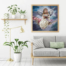 5D Diamond Painting Kit Angel Baby Girl Full Round Rhinestone DIY Home Decor
