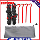 4mm Camping Tent Reflective Wind Rope Buckle Ground Nail Set Camping Accessories