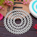 4pcs Metal Cutting Dies Stencils for DIY Scrapbooking Photo (Round Star)-252458.