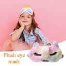 Cute Big Eye Eyepatch Plush Kids Blindfold Sleeping Eye Shade (Colorful B) Newly