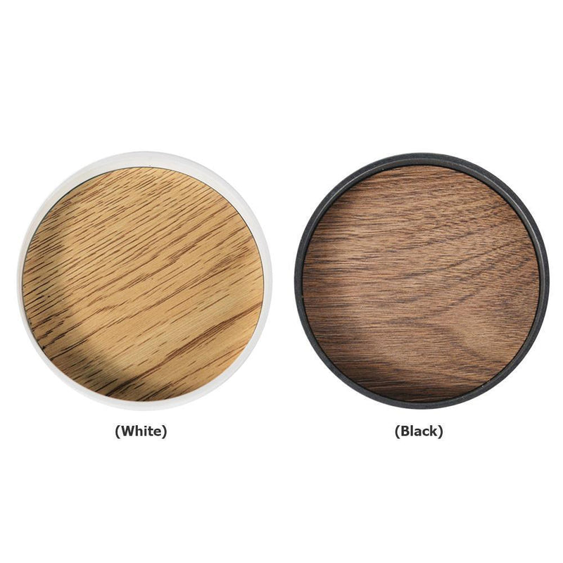 Imitation Wooden Coaster Placemats Non-slip Cup Mat Insulated Pad (Black)