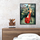 Dance Couple Oil Paint by Numbers Hand Painted Frameless Picture Home Ornament