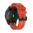 Silicone Strap for Garmin Fenix 7/6 Pro/5 22mm Sport Watch Bracelet (Red) Newly