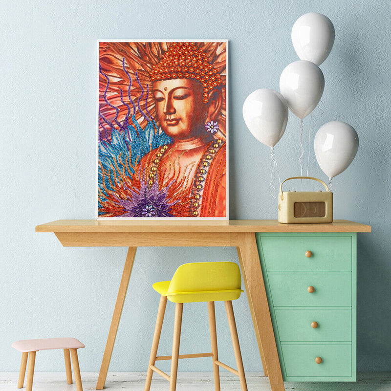 5D DIY Special Shaped Diamond Painting Buddha Mosaic Rhinestone Kit (AK026)