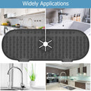 #A Sink Splash Guard Large Silicone Water Catcher Mat Small Kitchen Draining Pad