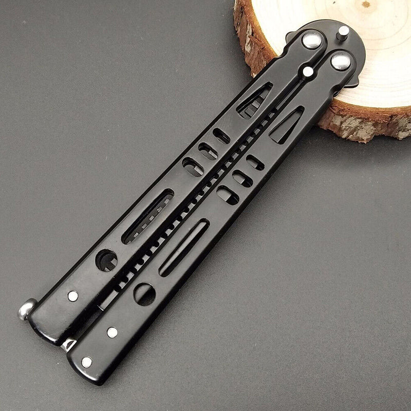 Professional Folding Butterfly Hair Comb Foldable Stainless Steel Practice Tools