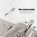 Mini Sewing Machines Portable Needlework Mending Handworking Tools (White) Newly