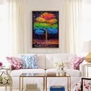 DIY Full Round Drill Rhinestone Diamond Painting Luminous Tree Handwork Home Art