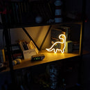 Dinosaur LED Neon Light Colorful Neon Sign Hanging Decoration Lamp (White) Newly