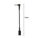 3.5mm Right Angle Male to Female Cable Adapter for SteelSeries Arctis 7 5 3