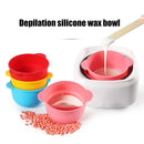 400ml Silicone Wax Warmer Bowl Hair Remove Waxing Heat-resisting Pot (Red) Newly