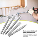 5pcs Point Groove Gouge Flat Chisels Set Electric Hammer Brick Drill Bit Newly