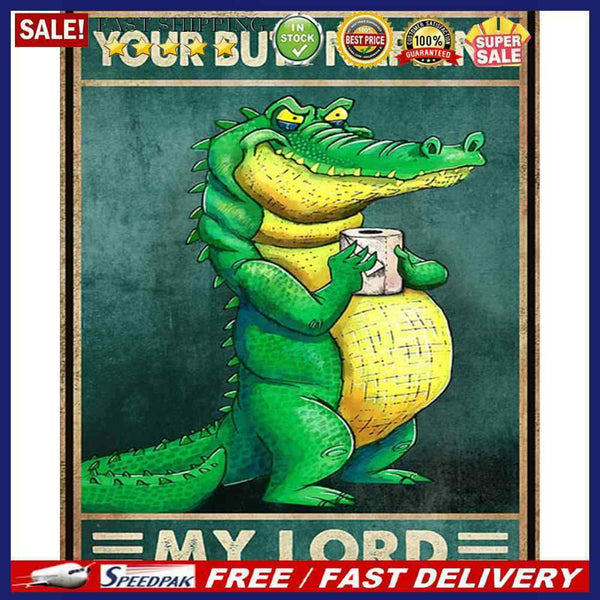 Oil Paint by Numbers Crocodile Canvas Artwork Living Room Picture Decoration Kit