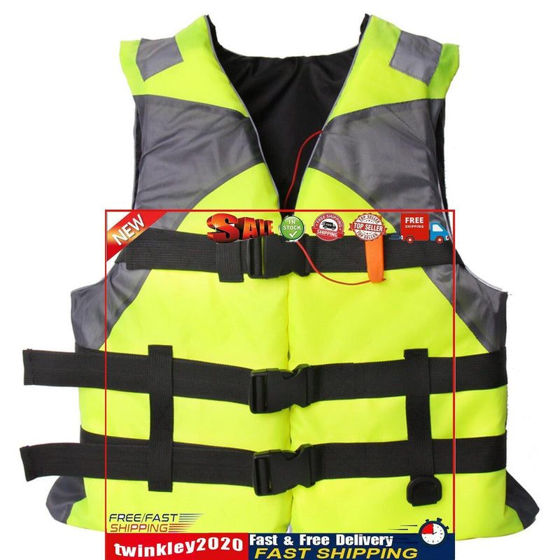 Adults Floating Jacket Lightweight Life Vest for Fishing Swimming (Green) Newly