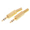 2pcs Stereo 3.5mm 1/8 In Headphone Earphone DIY Audio Jack Connector