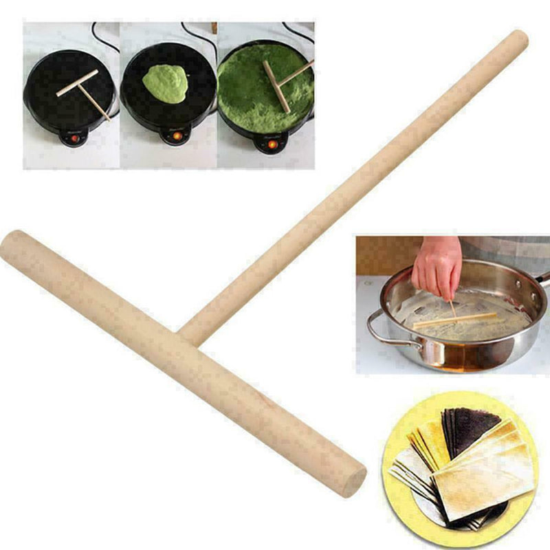 1Pcs Kitchen Accessories T-Shaped Pancake Utensils P6S2 E9R3 K4O0 Tools P0L3