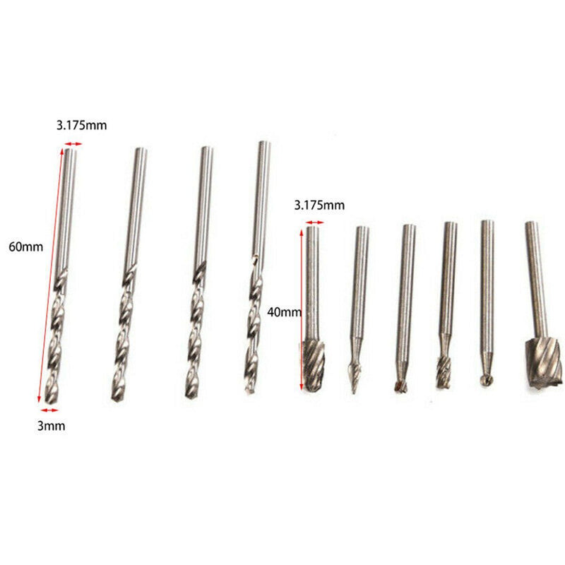 Drill Bits File Milling Set Drill Bit Kit Grinder Accessories For Dremel Rotary