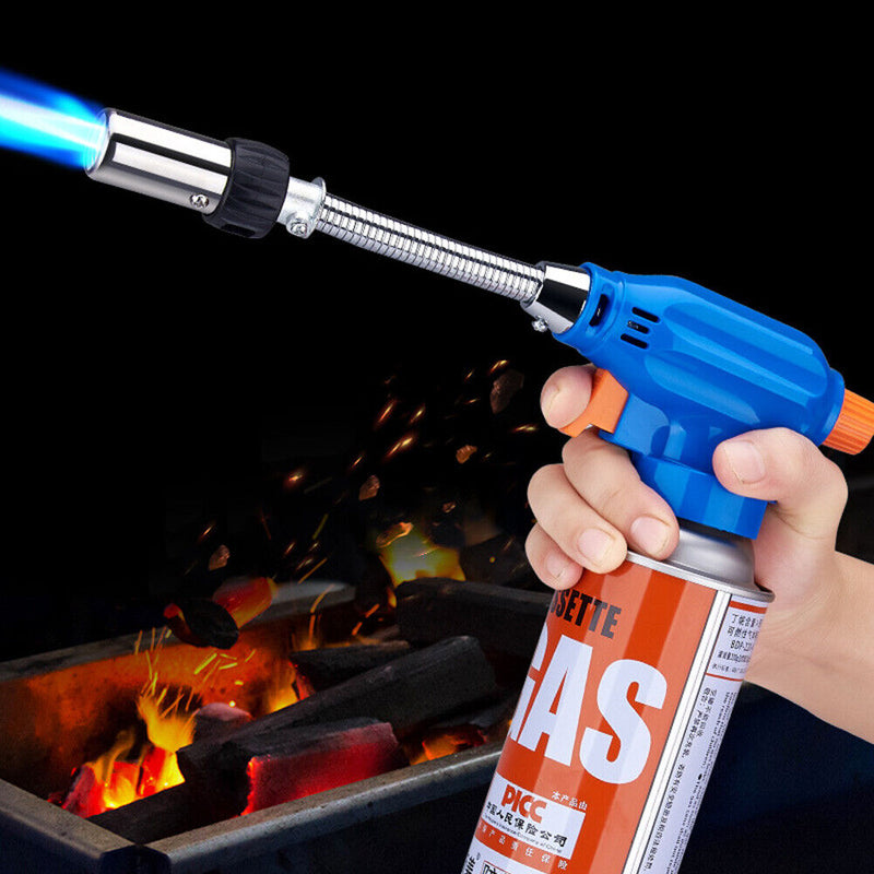 Outdoor Camping Portable Gas Torch Flame Light Camping Ignition Soldering Lamp