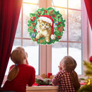 Embroidery Mosaic 5D Diamond Painting Wreath DIY Flower Garland Wall Room Dec