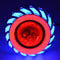 Dual Halo Motorcycle 12V-85V Projector Hi/Lo Beam LED Red Blue Halo Newly